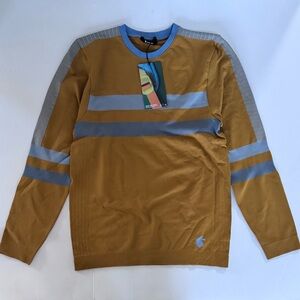 Cotopaxi Seamless Base Layer Top Men's - Amber Stripes,size M